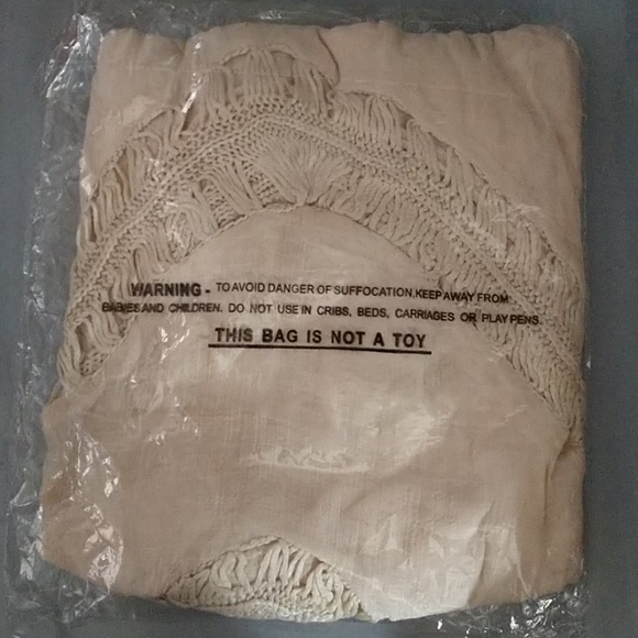 Umgee BoHo Bohemian Cream Crochet Shirt NWT - Picture 3 of 7